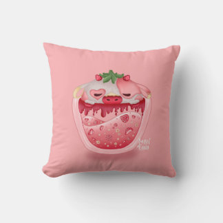 Cute Strawberry Throw Pillow – Kawaii Design Kudde