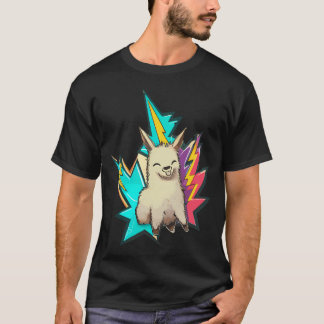 Cute Street Art Graffiti Thunder Lama T Shirt