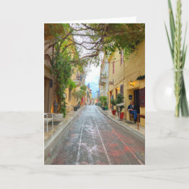 Cute Street in Aten Greece Kort