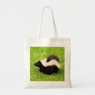 Cute Stripe Skunk Tygkasse