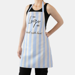 Cute Stripes Bakery Cafe Logotyp Bakat med kärlek