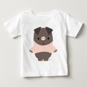 Cute Strong Tecknad Gris Baby T-shirt