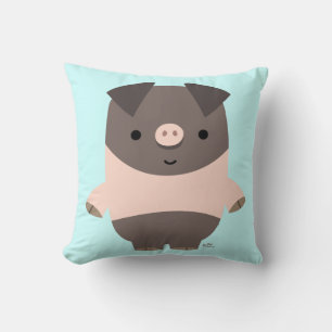 Cute Strong Tecknad Gris Pillow Kudde