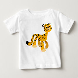 Cute Strullande Tecknad Cheetah Baby T-Shirt