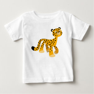 Cute Strullande Tecknad Cheetah Baby T-Shirt