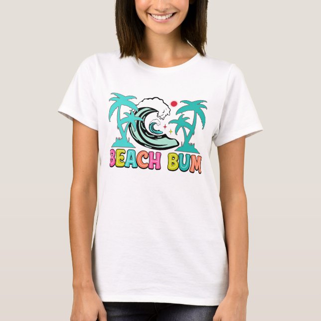 Cute strum bum ord art t shirt (Framsida)