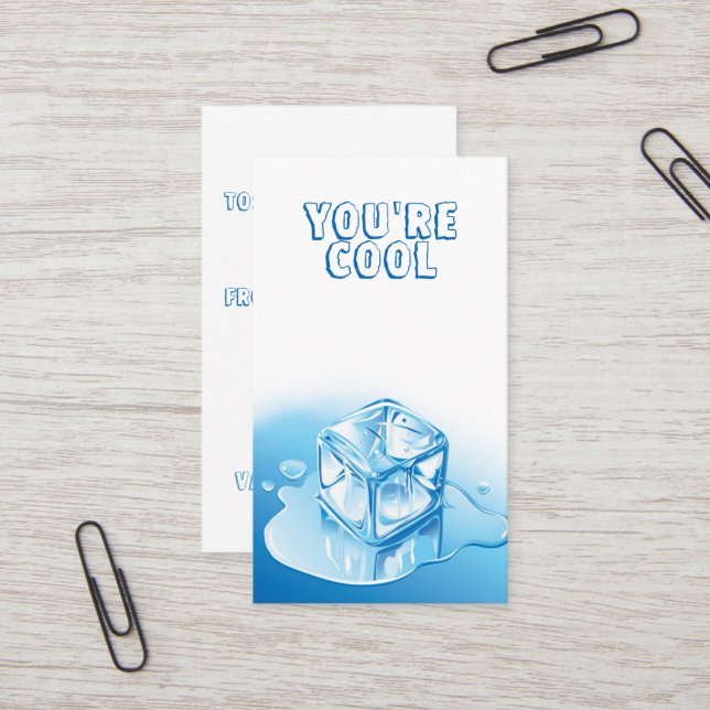 Cute Student Alla hjärtans dag från lärare Visitkort (Fram/Back In Situ)