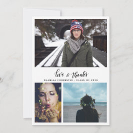 Cute Student Tack Script Tre foton Meddelande