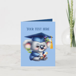 Cute Studenten lägger till ett meddelande som koal