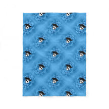 Cute studenten, skallblått Gothic mönster