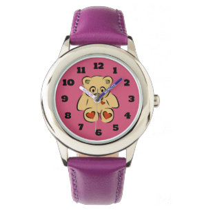 Cute Stuffed Leksak Nalle Armbandsur