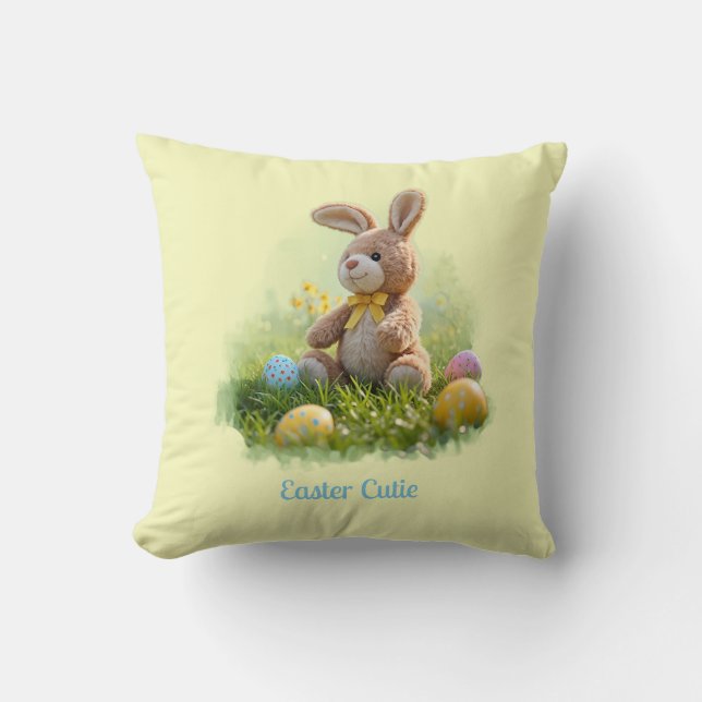Cute Stuffed-Påskhare Kudde (Framsida)