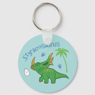 Cute Styracosaurus Nyckelring