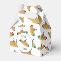 Cute SubMarine Mönster Barn Födelsedagsfest