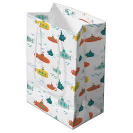 Cute Submarine Nautical Deep Sea Fish Pattern