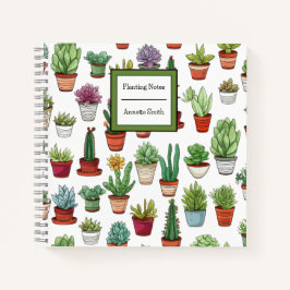 Cute Succulents och Cactus Mönster