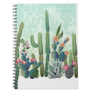 Cute Succulents: Vintage Cactus Mönster Anteckningsbok