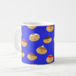 Cute Sufganiyot Patterned Kaffemugg