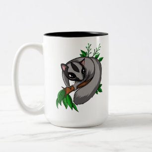 Cute Sugar Glider Pet Animal Två-Tonad Mugg