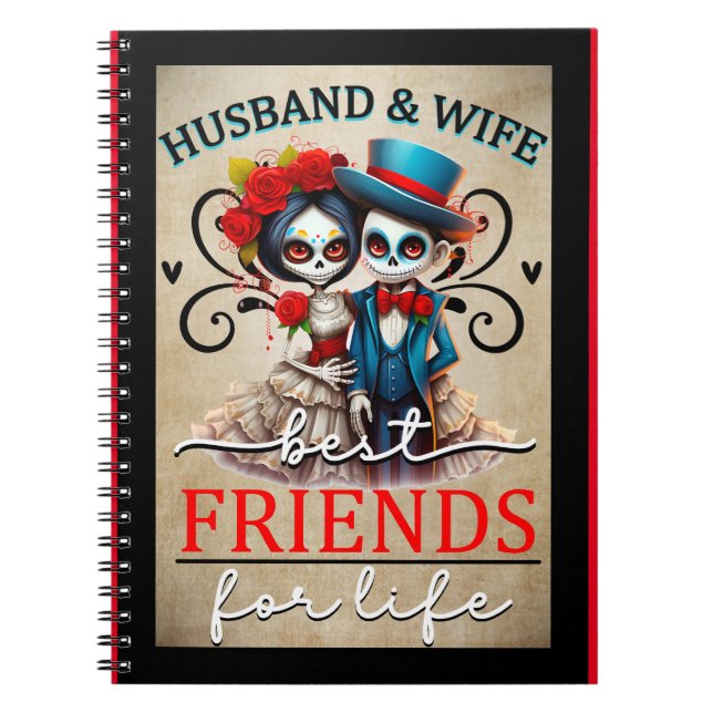 Cute Sugar Skull Anteckningsbok (Framsidan)