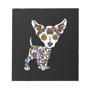 Cute Sugar Skull Chihuahua Anteckningsblock