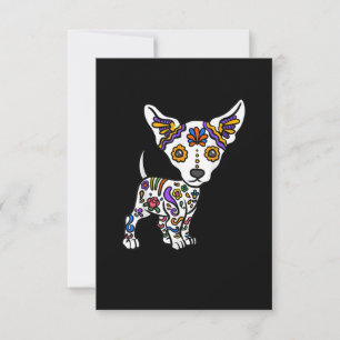 Cute Sugar Skull Chihuahua OSA Kort