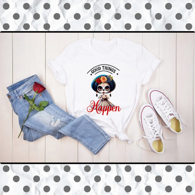 Cute Sugar Skull T Shirt (Skapare uppladdad)