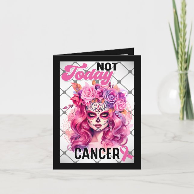 Cute Sugar Skull Tack Kort (Framsida)