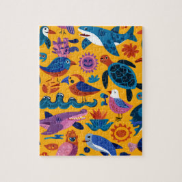 Cute Summer Animals Pattern Puzzle Gift Pussel