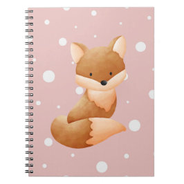 Cute Summer Baby Fox Anteckningsbok