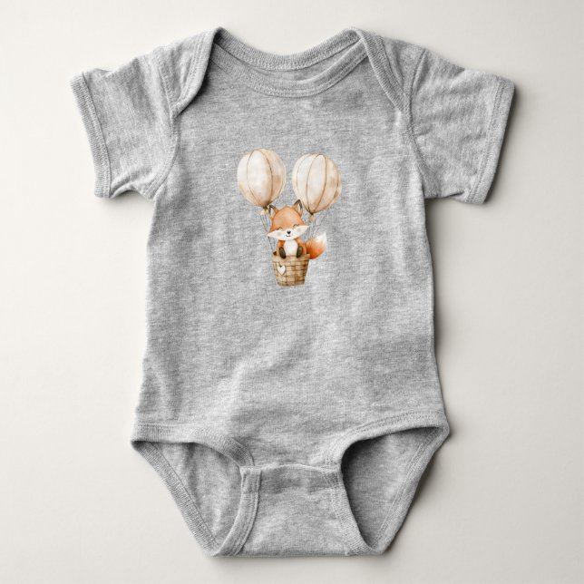 Cute Summer Baby Fox T Shirt (Framsida)
