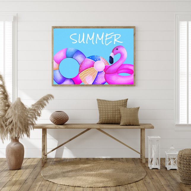 Cute Summer Bassäng Party Poster (Skapare uppladdad)