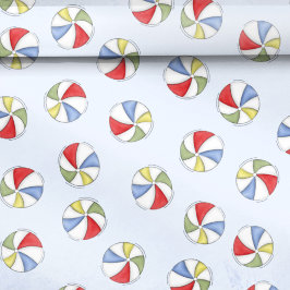 Cute Summer Beach Boll Roligt Mönster Presentpapper