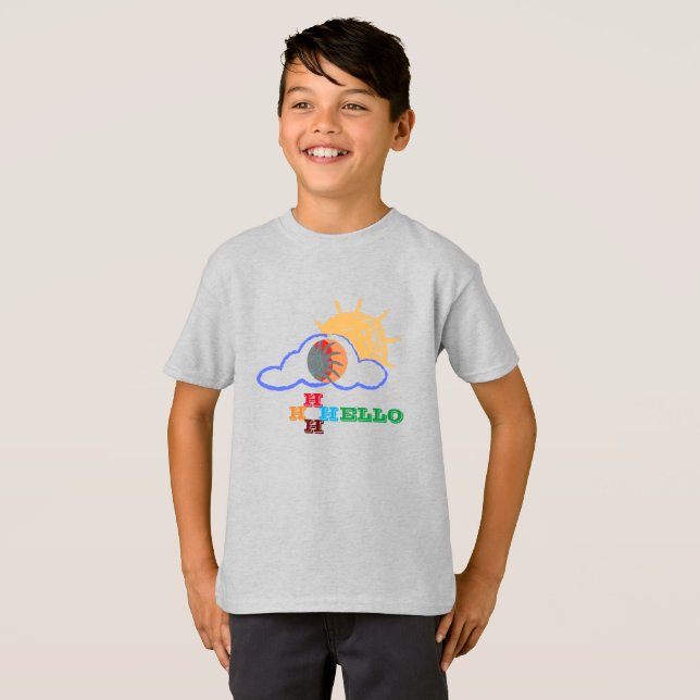 Cute Summer Boys T Shirt (Hel framsida)
