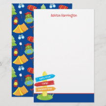 Cute Summer Camp Mönster