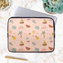 Cute Summer Colorful Kids Mönster Laptop Fodral