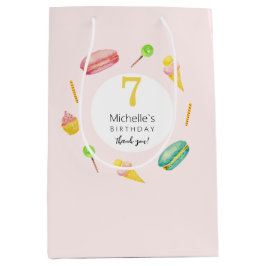 Cute Summer Födelsedagsfest Watercolor Illustratio