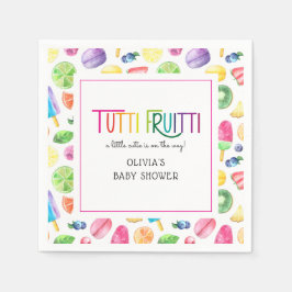 Cute Summer Fruit Tutti Fruitti Baby Shower Pappersservett