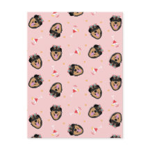 Cute Summer Hund med solglasögon Mönster