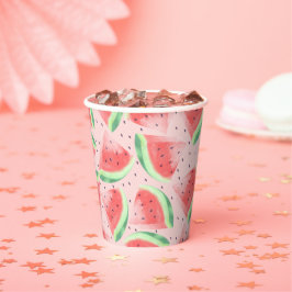 Cute Summer Kawaii Watercolor Watermelon
