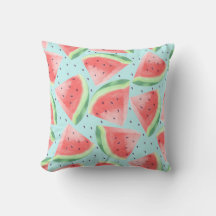 Cute Summer Kawaii Watercolor Watermelon