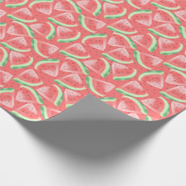Cute Summer Kawaii Watercolor Watermelon Presentpapper