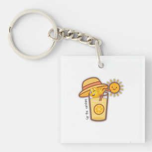 Cute Summer Lemonade Tecknad T-Shirt - Sunny Hat &