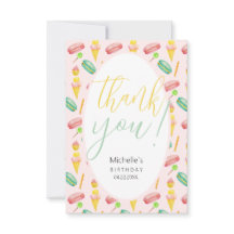 Cute Summer Party Watercolor Illustration Mönster