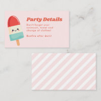 Cute Summer Popsicle Birday-kort
