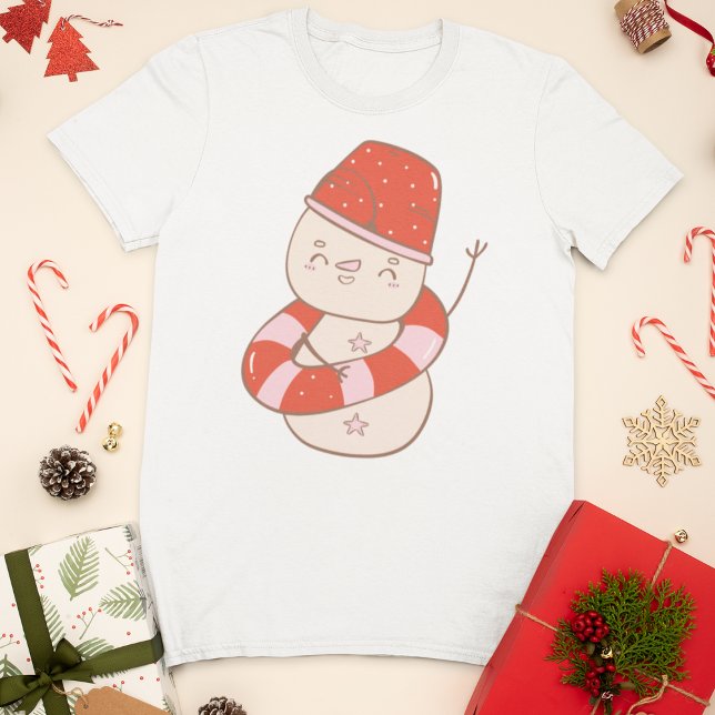 Cute Summer Snögubbe T Shirt (Skapare uppladdad)