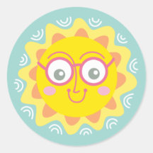 Cute Summer Sunshine Sticker