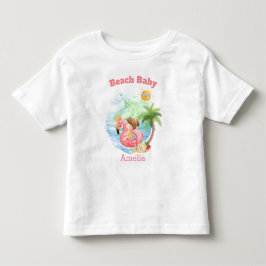 Cute Summer Vacation Namn Beach Girl T Shirt