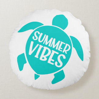 Cute Summer Vibes Rund Kudde