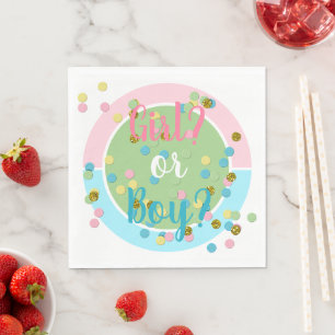 Cute Summery Roligt Färgfulla konfetti-punkter Pappersservett